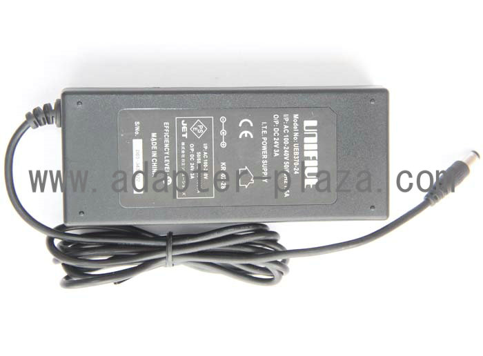 *Brand NEW* UNIFIVE UEB370-24 DC24V 3A (72W) AC DC Adapter POWER SUPPLY